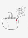 Reisenthel Čierna unisex nákupná taška s bodkami Reisenthel Easyshoppingbag