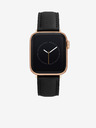 Anne Klein Čierny kožený remienok pre Apple Watch Anne Klein