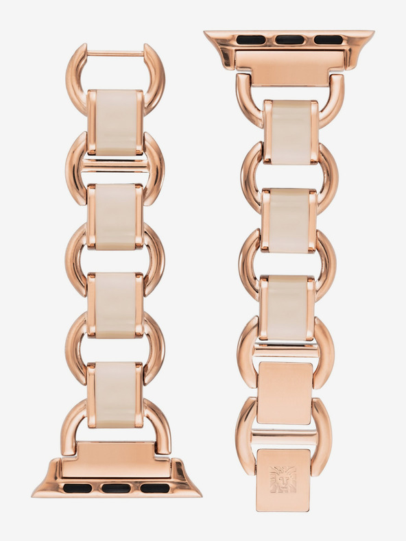 Anne Klein Dámsky remienok pre Apple Watch 42/44/45/ultra 49 mm v ružovom zlate Anne Klein