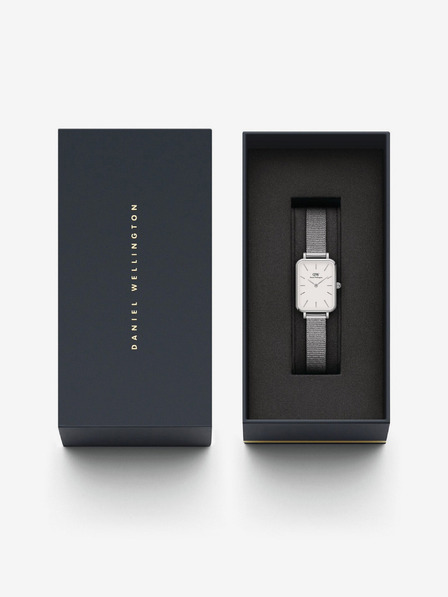 Daniel Wellington Dámske hodinky Daniel Wellington Quadro v striebornej farbe