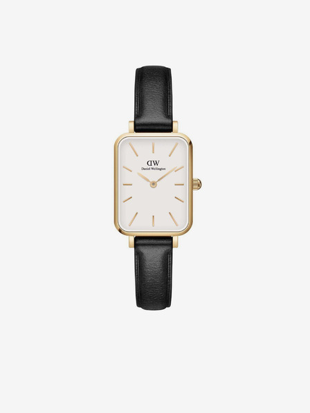 Daniel Wellington Čierne dámske hodinky Daniel Wellington Quadro