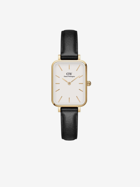 Daniel Wellington Čierne dámske hodinky Daniel Wellington Quadro