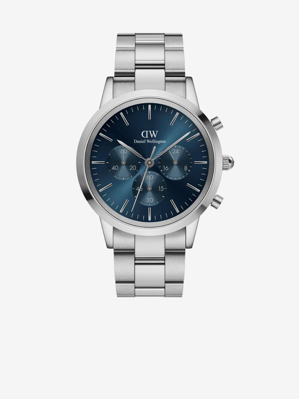 Daniel Wellington Strieborné pánske hodinky Daniel Wellington Iconic DW00100644