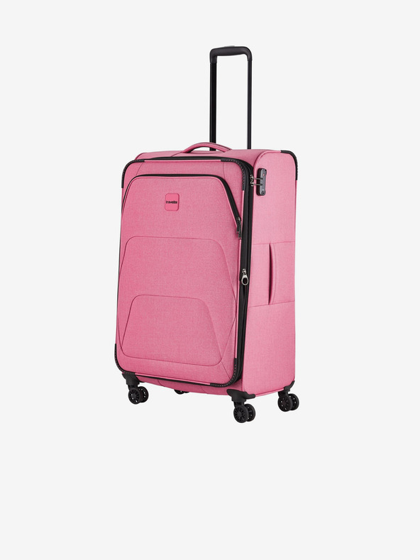 Travelite Ružový cestovný kufor Travelite Adria L