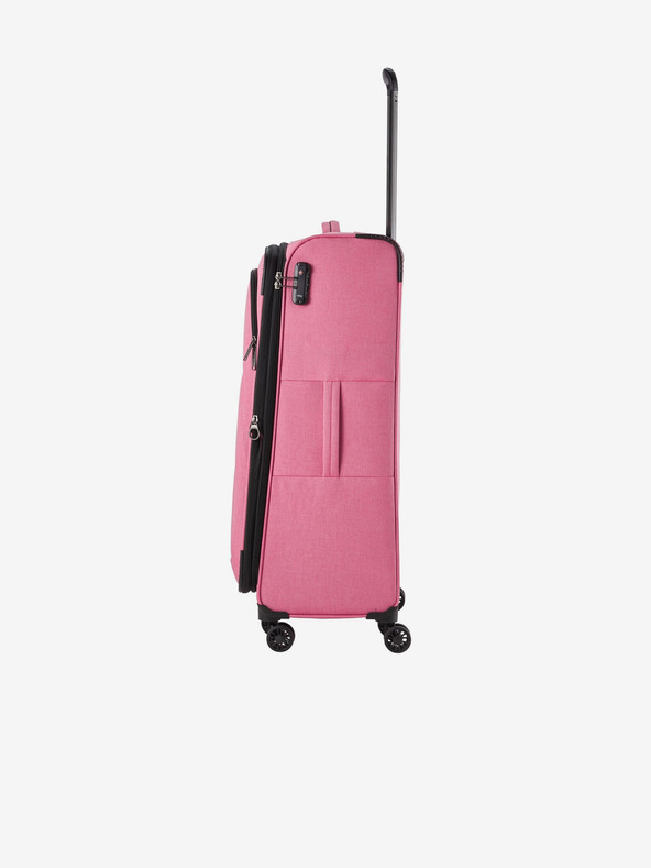 Travelite Ružový cestovný kufor Travelite Adria L