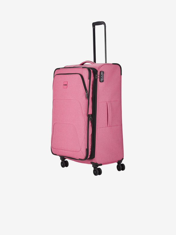 Travelite Ružový cestovný kufor Travelite Adria L