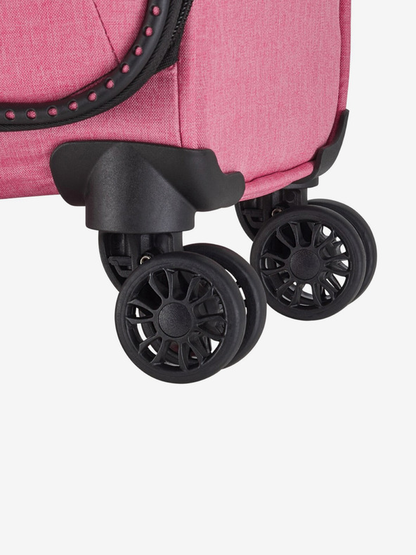 Travelite Ružový cestovný kufor Travelite Adria L