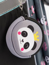 BAAGL  Sivá školská taška panda na zips Baagl