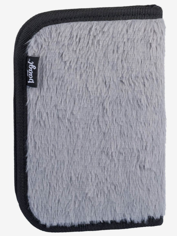 BAAGL  Šedý školský peračník jednoposchodový panda Baagl