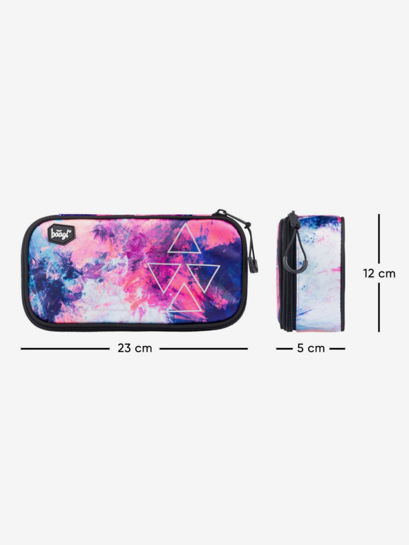 BAAGL  Ružový školský peračník abstraktný Baagl