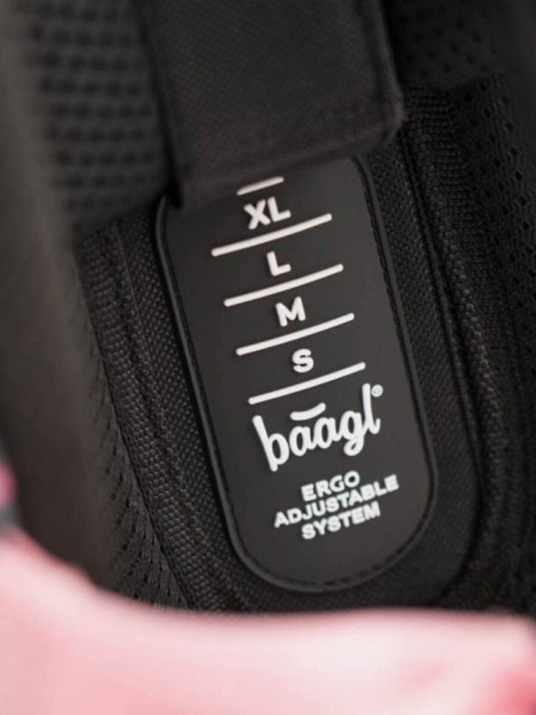 BAAGL  Šedá 3 sety pandy na zips: aktovka, penál, taška Baagl