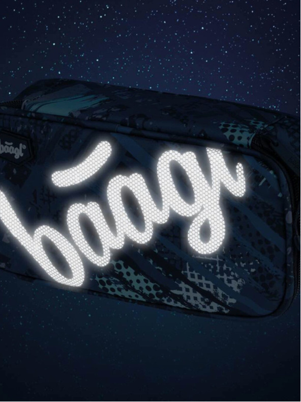 BAAGL  Modrá 3 sety korčuliarska štruktúra: batoh, penál, taška Baagl