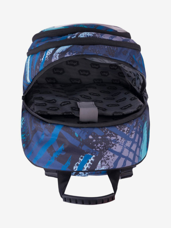 BAAGL  Modrá 3 sety korčuliarska štruktúra: batoh, penál, taška Baagl