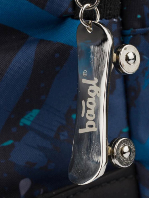 BAAGL  Modrá 3 sety korčuliarska štruktúra: batoh, penál, taška Baagl