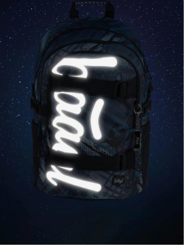 BAAGL  Modrá 3 sety korčuliarska štruktúra: batoh, penál, taška Baagl