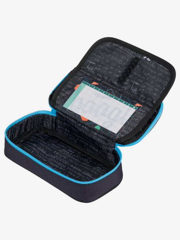 BAAGL  Čierny školský peračník skate bluelight Baagl