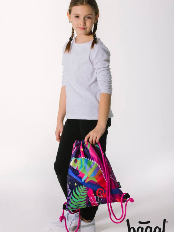 BAAGL  Fialová taška chameleón Baagl