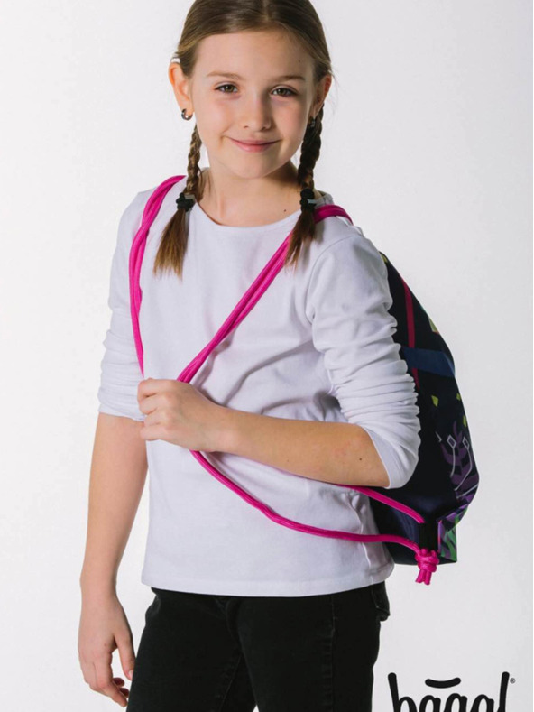 BAAGL  Fialová taška chameleón Baagl