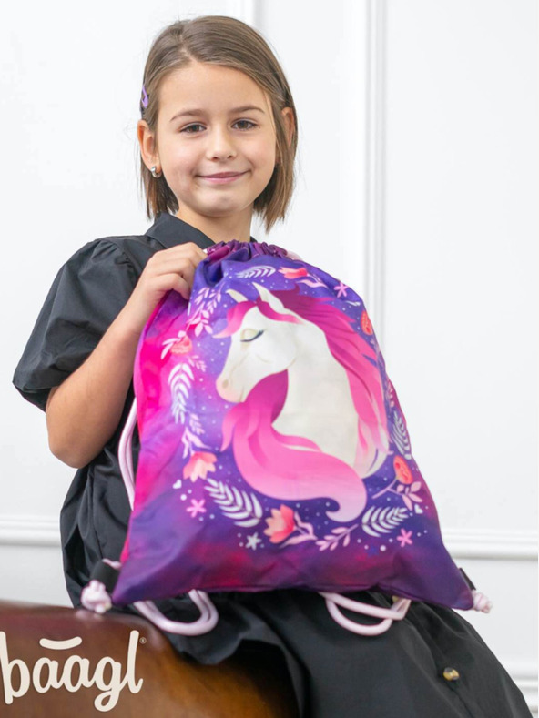 BAAGL  Fialová taška Baagl Horse