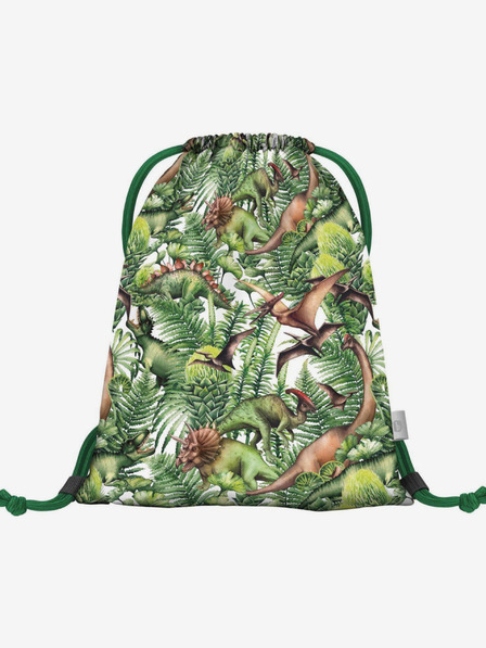 BAAGL  Zelená taška s vreckom Baagl Dinosaurus
