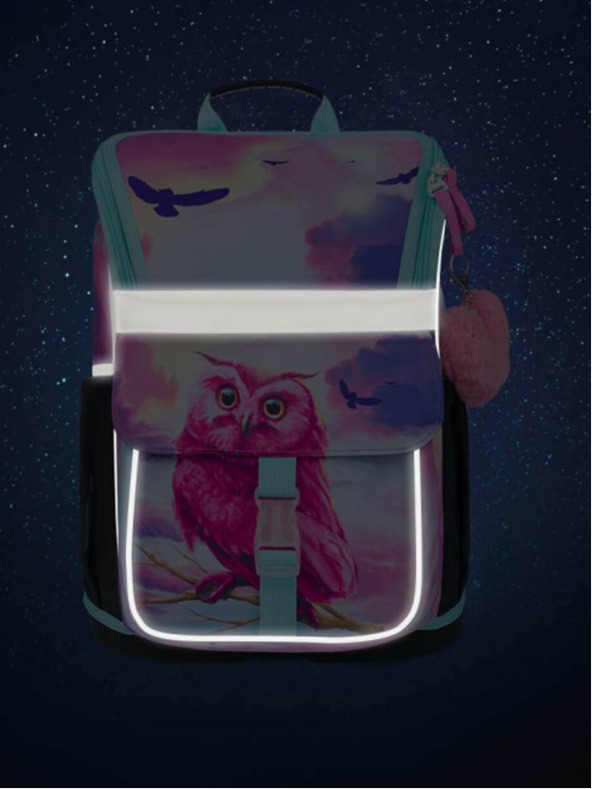 BAAGL  Ružová školská taška Zippy Baagl Ow