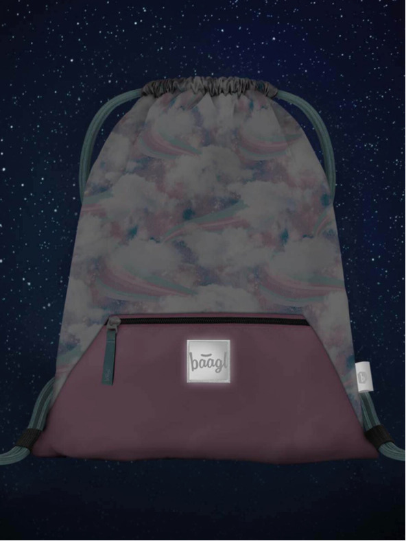 BAAGL  Modrá taška s vreckom Baagl Nebe