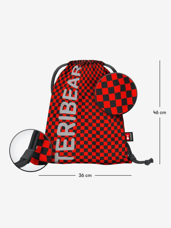 BAAGL  Čierny školský set Skate batoh, penál a taška Baagl Teribear