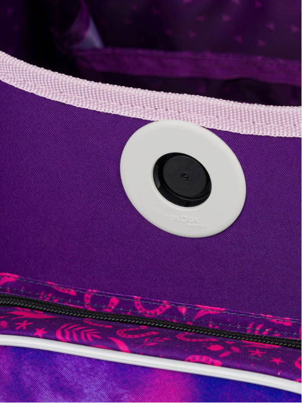 BAAGL  Fialová školská súprava Ergo - aktovka, penál, taška Baagl Horse