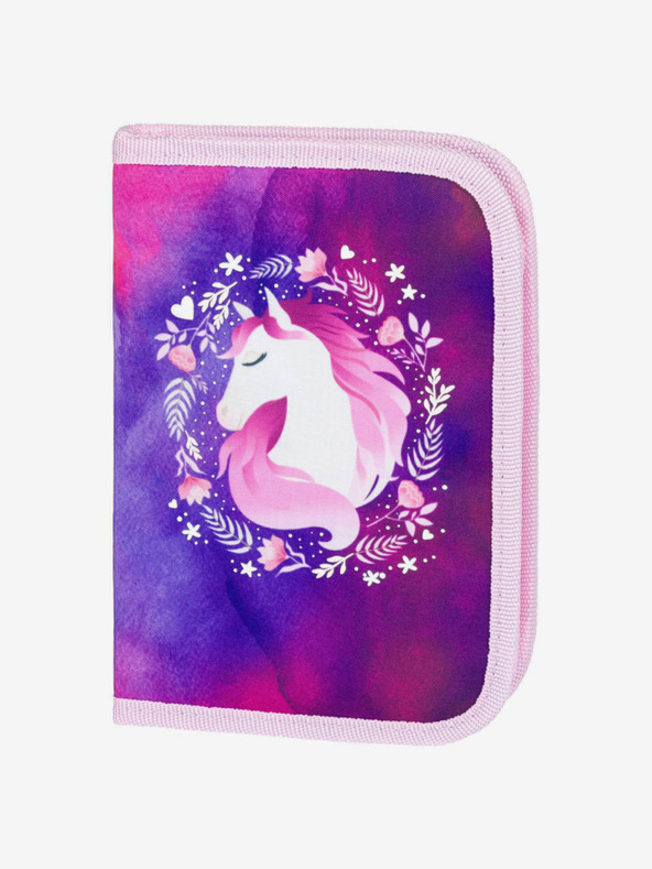 BAAGL  Fialová školská súprava Ergo - aktovka, penál, taška Baagl Horse