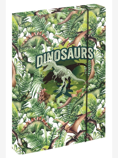 BAAGL  Zelený obal na školský zošit A4 Baagl Jumbo Dinosaur