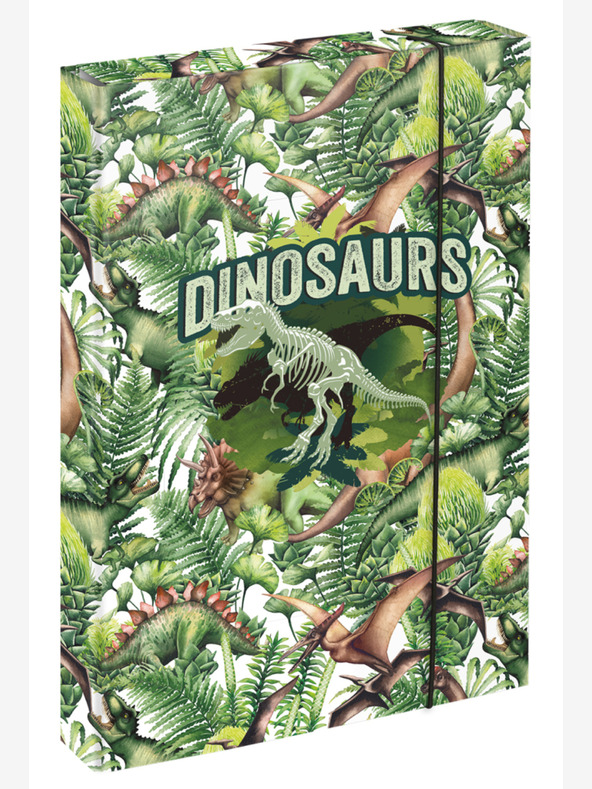 BAAGL  Zelený obal na školský zošit A4 Baagl Jumbo Dinosaur