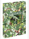 BAAGL  Zelený obal na školský zošit A4 Baagl Jumbo Dinosaur