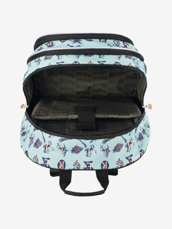 BAAGL  Modrý školský batoh Baagl Jadro Harry Potter Fantastické zvery