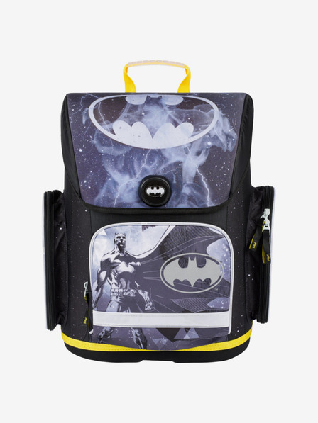 BAAGL  Čierna školská taška Ergo Baagl Batman Storm