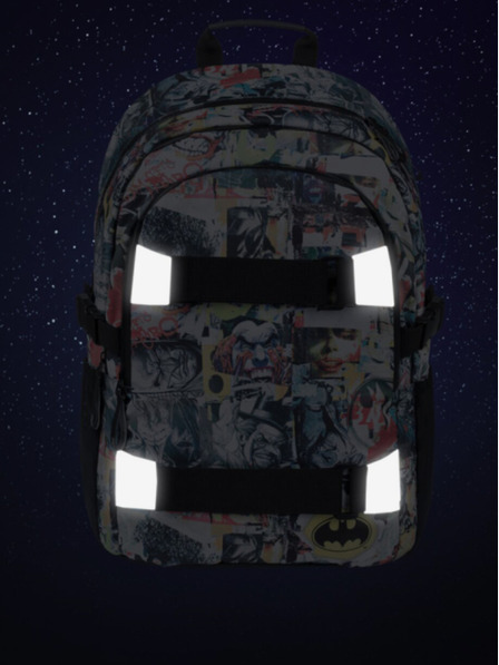 BAAGL  Čierny školský batoh Baagl Skate Batman Comics