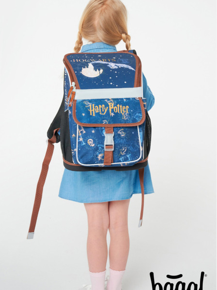 BAAGL  Fialový školský set - aktovka, penál, taška Baagl Zippy Harry Potter Bradavice