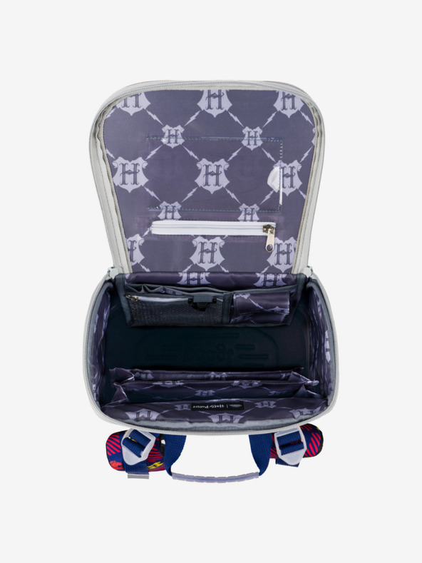 BAAGL  Červeno-modrá školská súprava - aktovka, peračník, taška Baagl Zippy Harry Potter Nebelvír