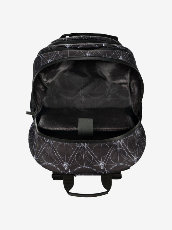 BAAGL  Čierna školská súprava - batoh, puzdro, taška Baagl Skate Harry Potter Dary smrti