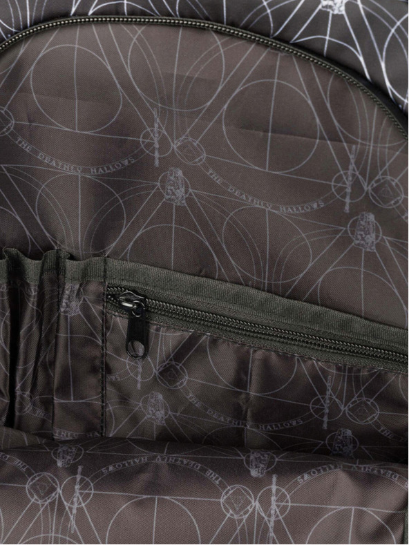 BAAGL  Čierna školská súprava - batoh, puzdro, taška Baagl Skate Harry Potter Dary smrti