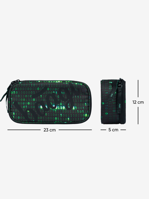 BAAGL  Čierny školský peračník Baagl Numbers