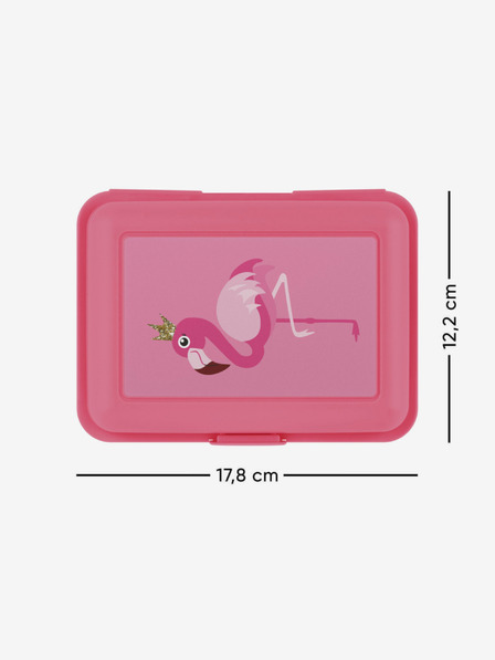 BAAGL  Ružový Baagl Flamingo Box na obed