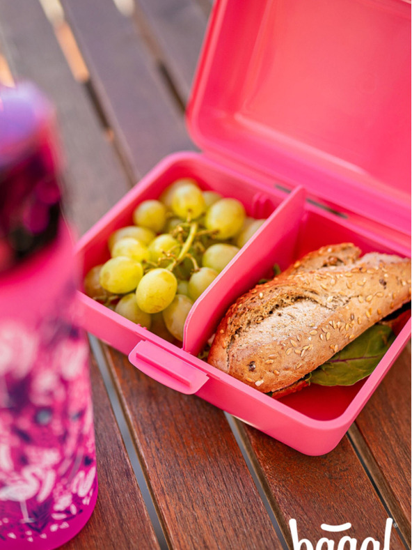 BAAGL  Ružový Baagl Flamingo Box na obed