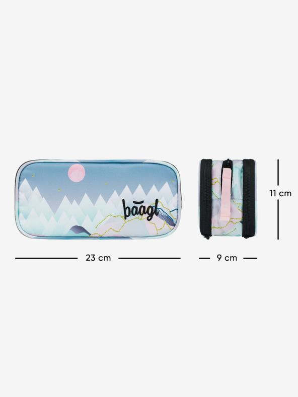 BAAGL  Šedý študentský peračník Baagl Moon