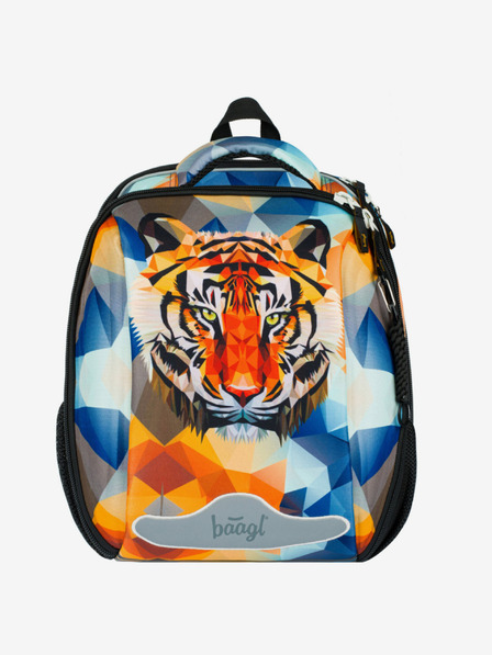 BAAGL  Oranžová školská aktovka Baagl Shelly Tiger