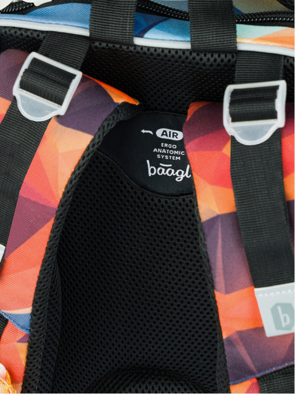 BAAGL  Oranžová školská aktovka Baagl Shelly Tiger