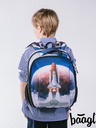 BAAGL  Modrá školská aktovka Baagl Shelly Space Shuttle