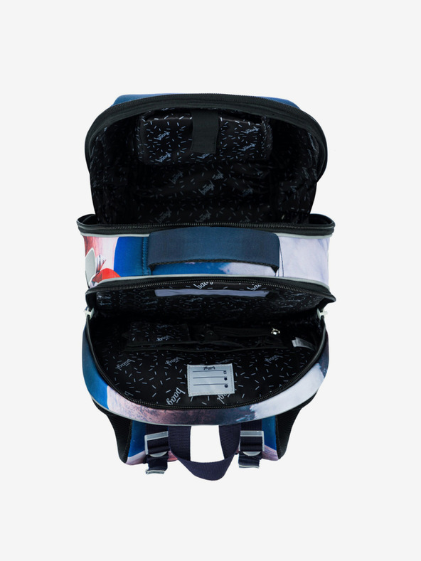 BAAGL  Modrá školská aktovka Baagl Shelly Space Shuttle