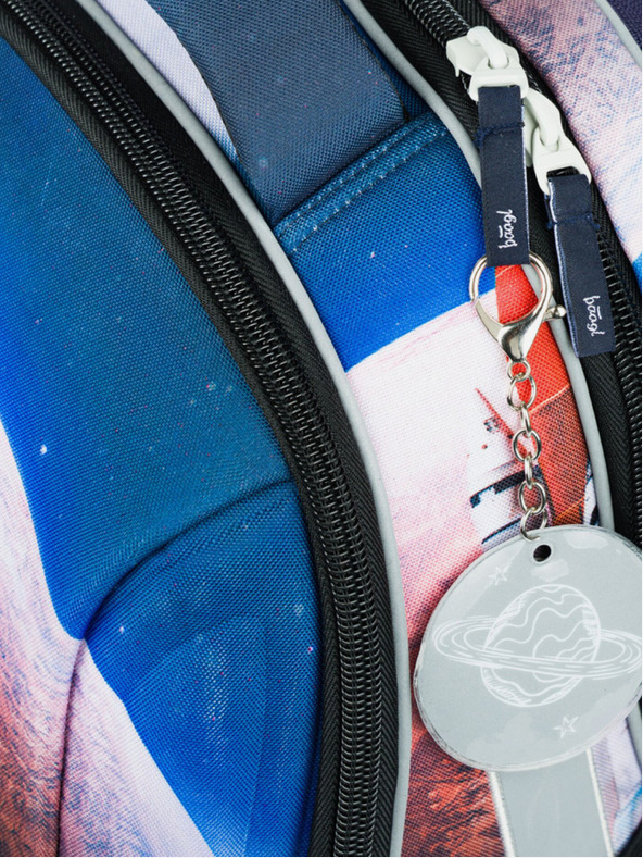 BAAGL  Modrá školská aktovka Baagl Shelly Space Shuttle