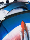 BAAGL  Modrá školská aktovka Baagl Shelly Space Shuttle
