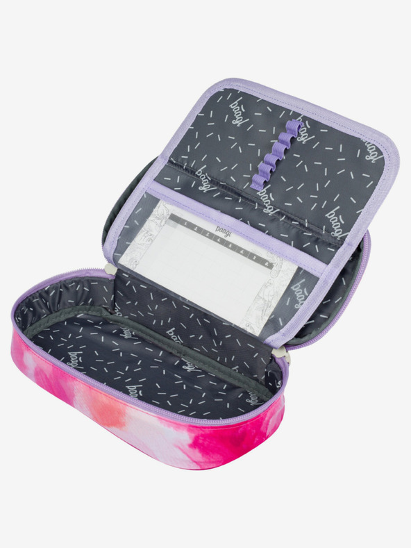 BAAGL  Ružový školský peračník etue Baagl Painting